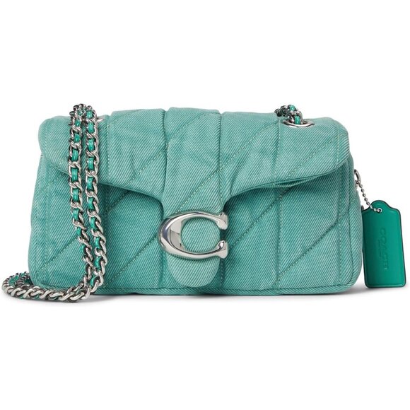 Handbags - Coach Womens Ivy 100% Cow Leather Imported Push Lock Tabby Shoulder Bag